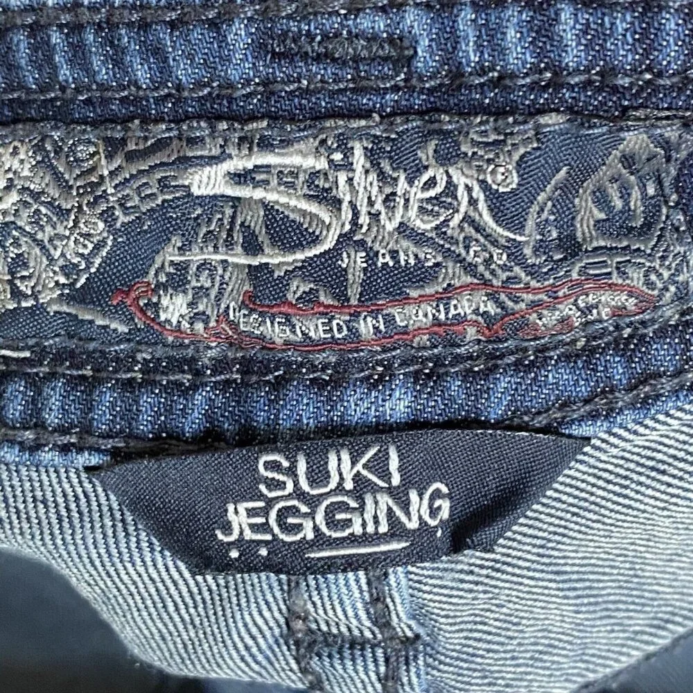 Silver Jeans Suki Jeggings Womens Skinny W26 L31  Denim Blue Jeans - Picture 3 of 12